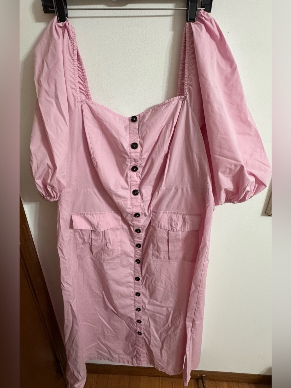 Eloquii Light Pink Button-Front Dress